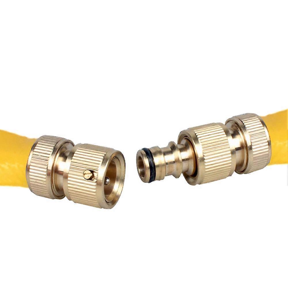 Brass Hose Tap Connector Threaded Garden Water Pipe Adaptor Fitting