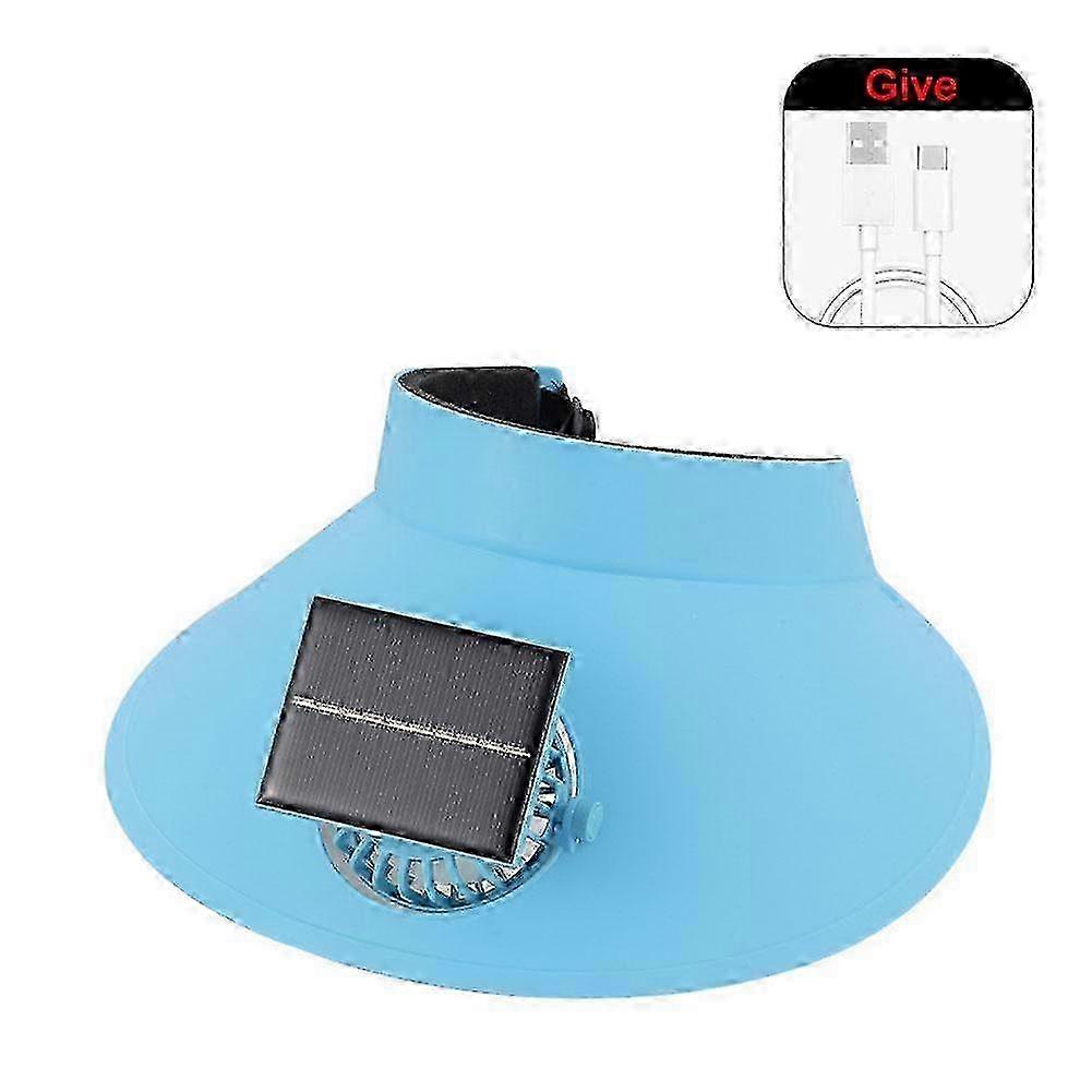 m Summer Sun Hats with Fan 3 Temp Settings Empty Top Cap Beach Hat for Women