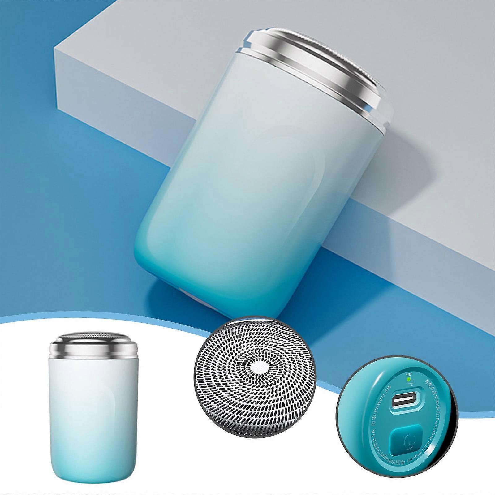 Mini Portable Electric Shaver for Men, Wet/Dry, USB Rechargeable, One-Button Use, Compatible with Home & Car