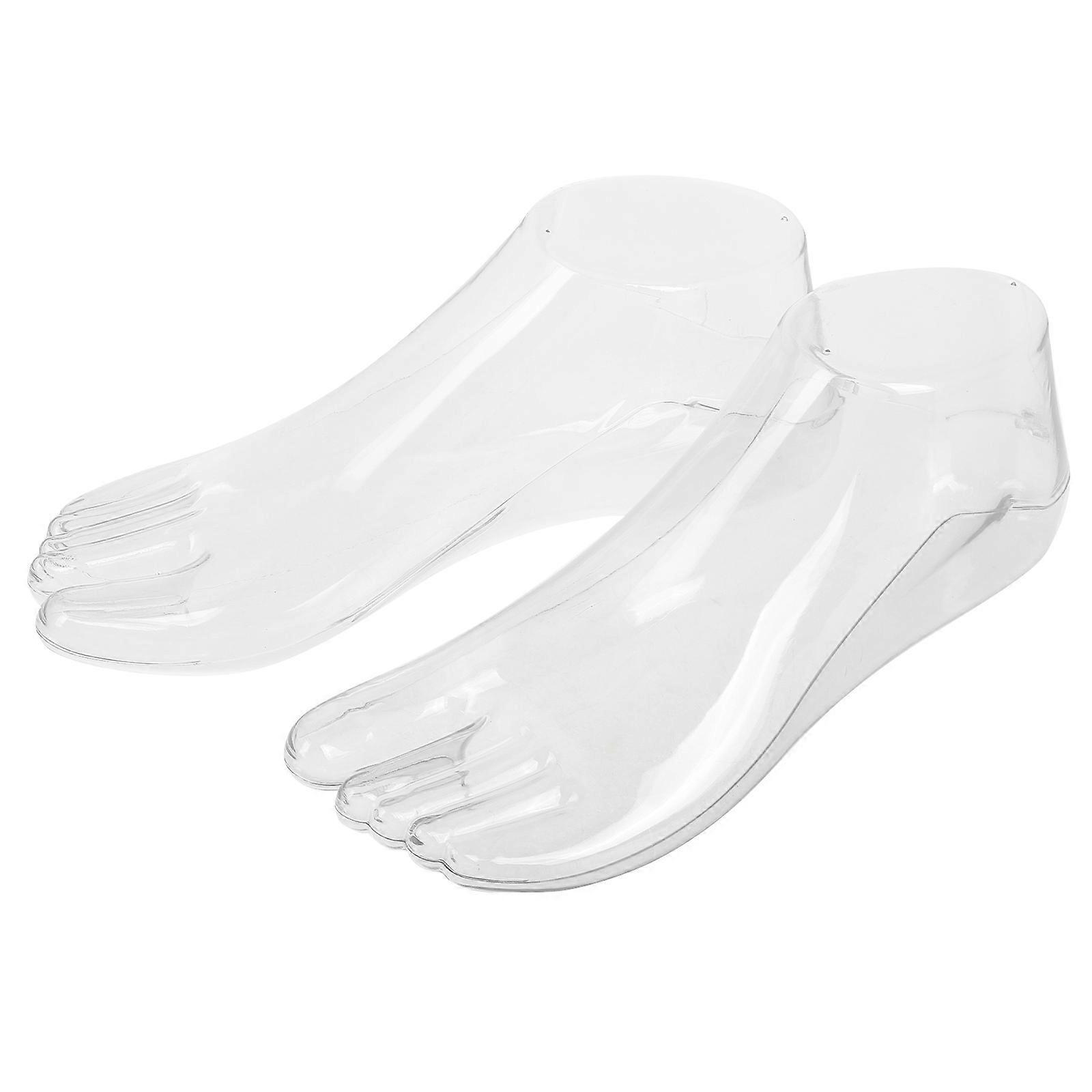 Plastic Foot Sock Mannequin Display for Sandals with 1Pair Set