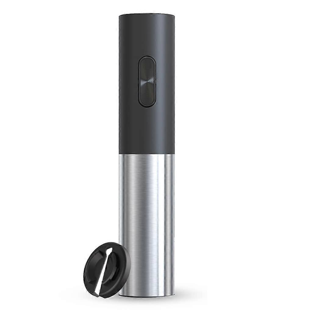 Electric Wine Opener Set, Cordless 4in1 Rechargeable Corkscrew with Foil Cutter Black