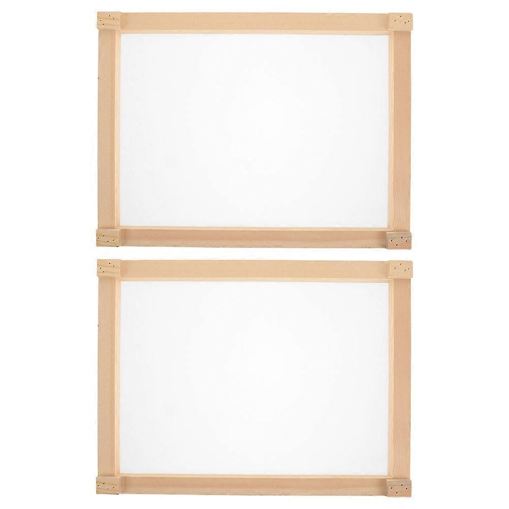 Stackable Mesh Drying Net Herb Drying Rack Made of Wood 2Pcs