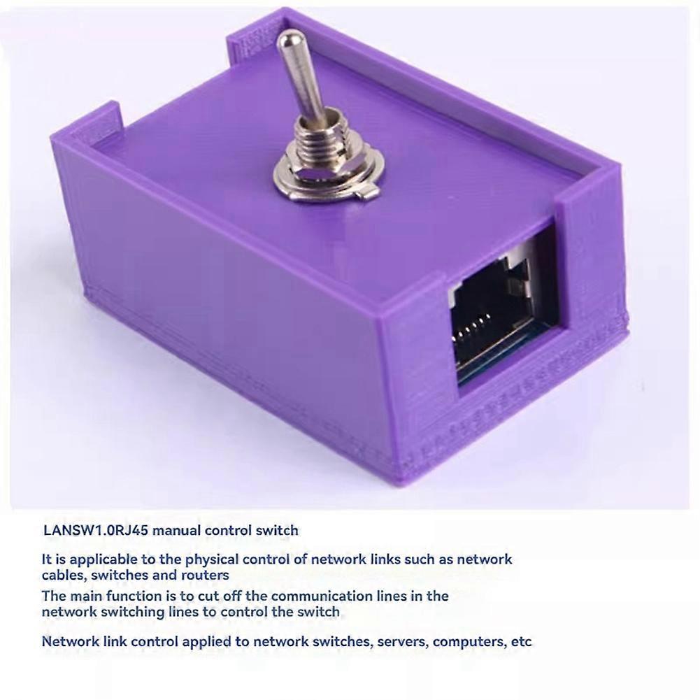 Network RJ45 LAN CAT5/CAT6 Twisted Pair Control Switch Toggle Switch Network Cable Switch