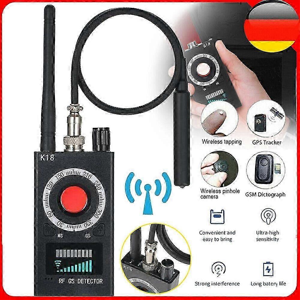 KAMERA AUFSPRGERT WANZEN FINDER DETEKTOR RF SPY BUG GSM GPS 1MHz-8000MHz K18