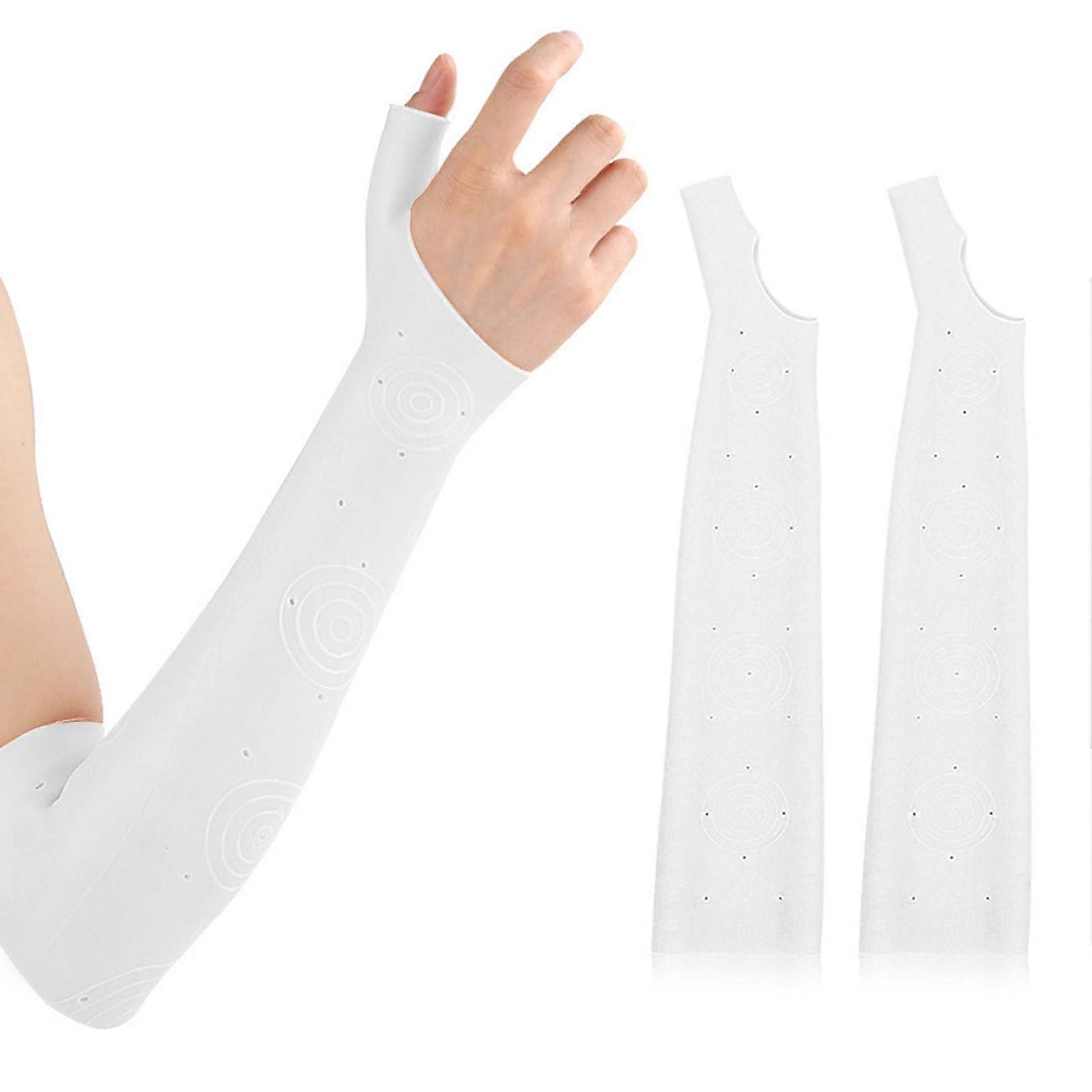 Moisturizing Arm Sleeves with Thumb Hole SEBS Deep Hydration Reusable for Spa and Home Skincare