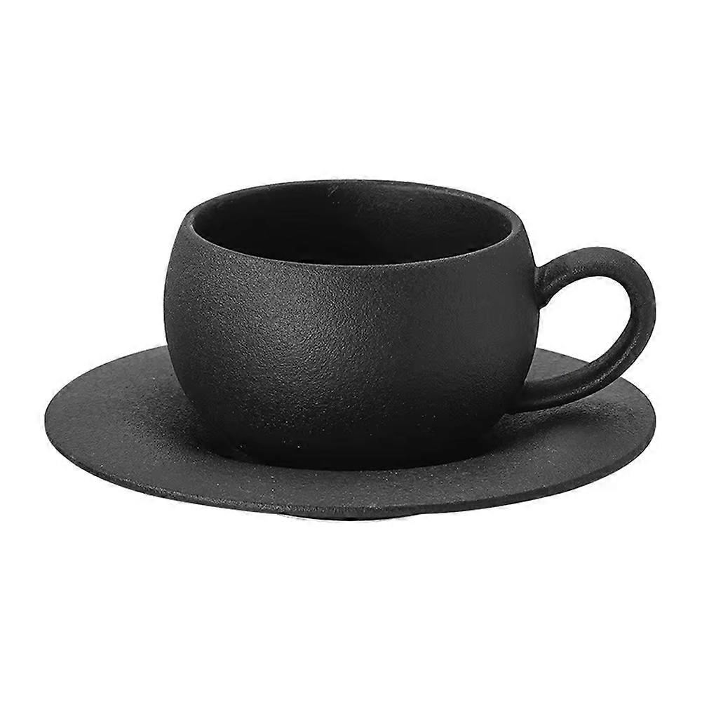 280ml Ceramic Coffee Mug with Saucer & Egg Design A