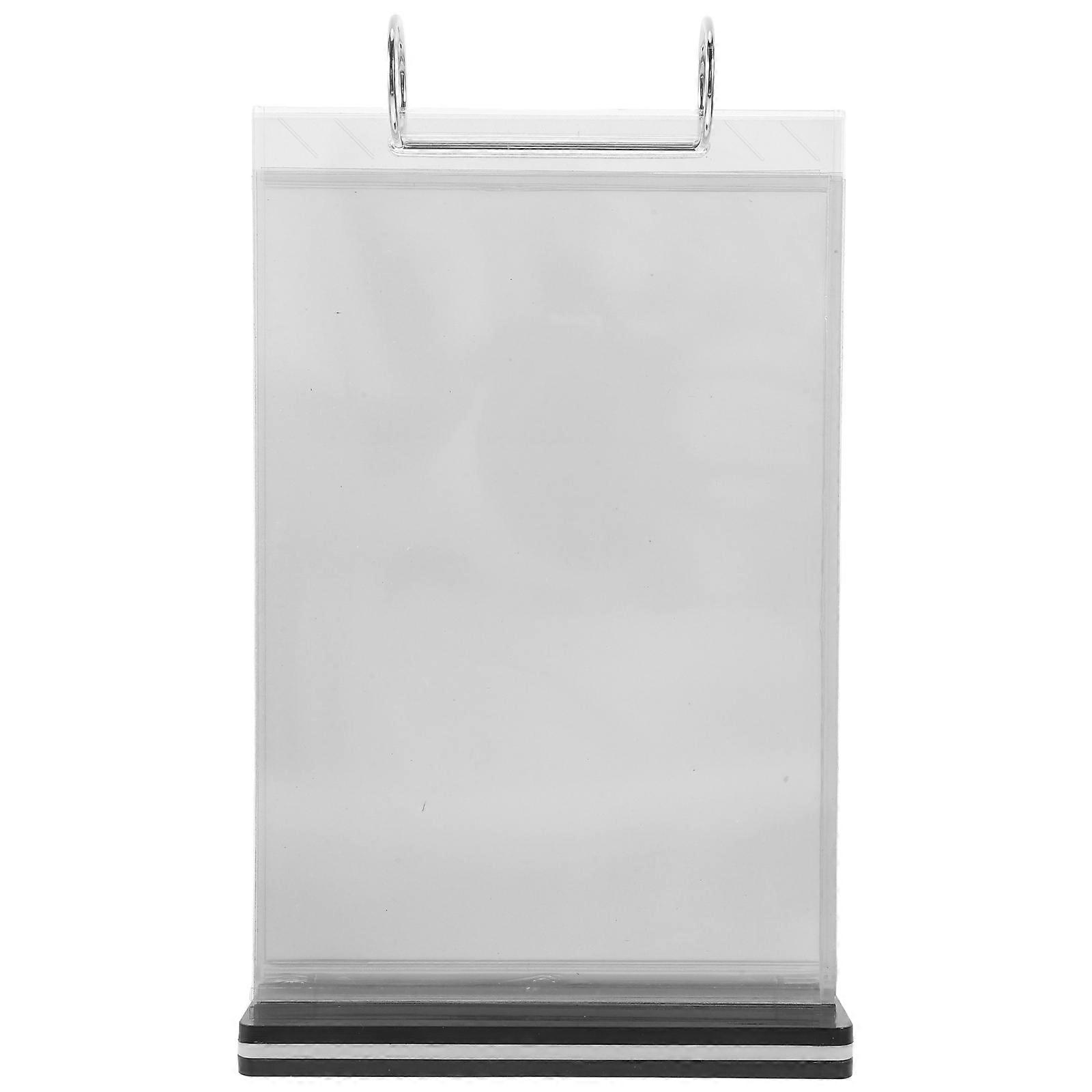 Multi Page Flip Display Stand Acrylic for Menu Pages Vertical