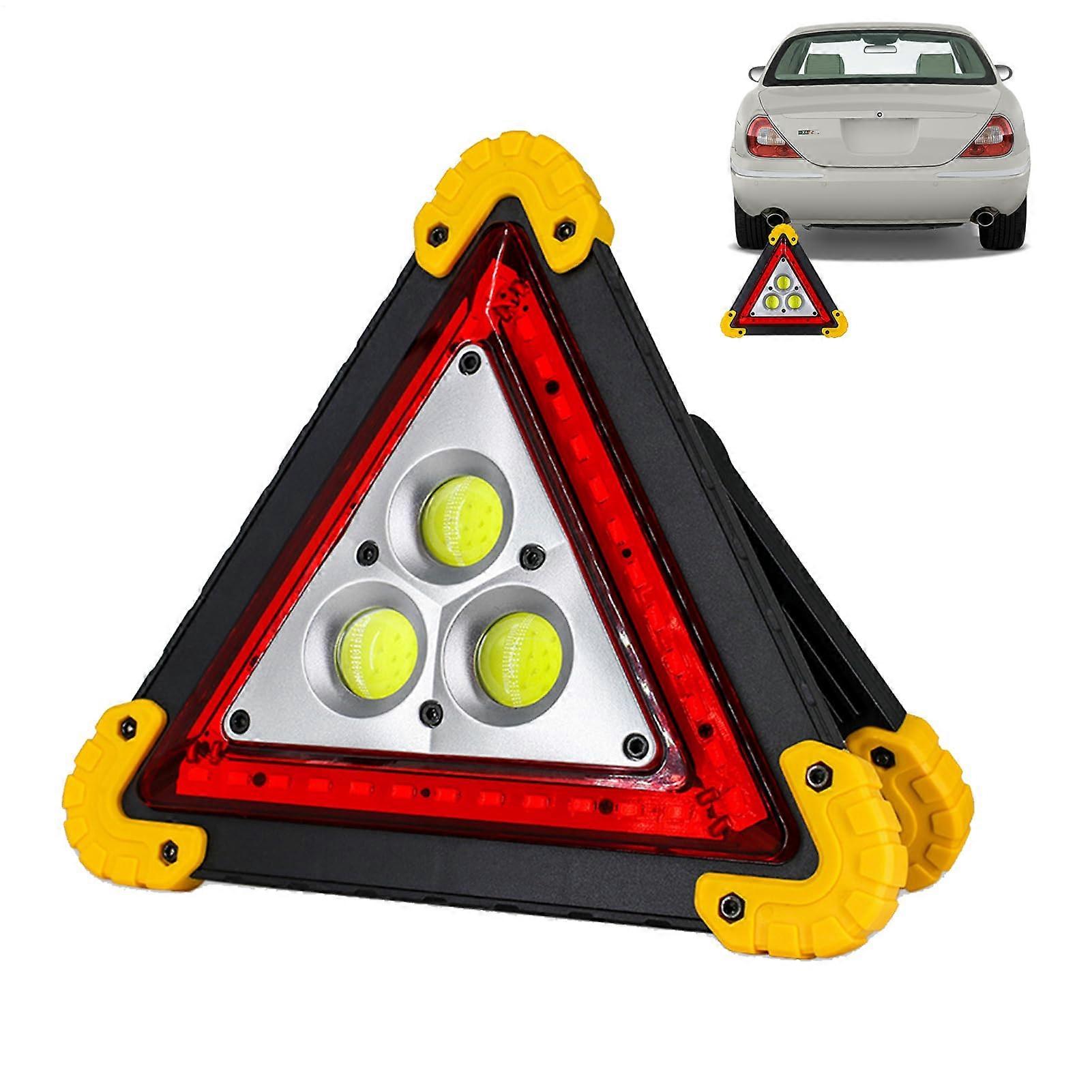 Multifunctional Triangle Lights LED Warning Triangle Foldable FastCharge Roadside Triangles Bright Reflectors and Signs