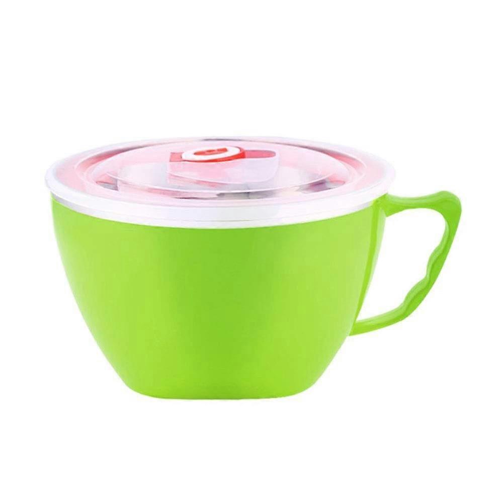 Stainless Steel Lunch Box with LeakProof Lid and Handle for Soup, Noodles or Snacks