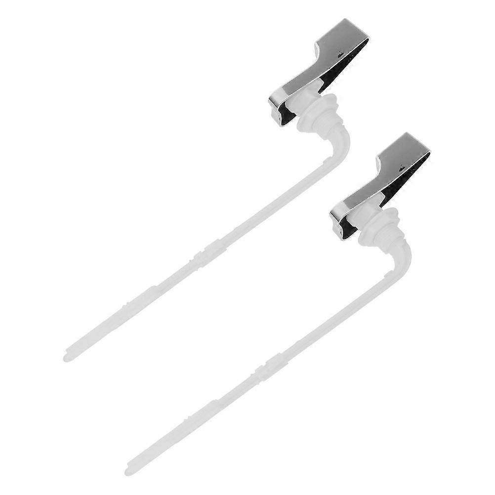Plastic Toilet Flush Handle Lever for Replacement 2Pcs Durable Material