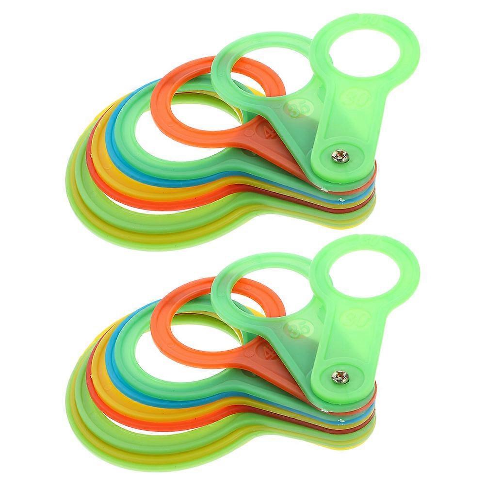 Fruit and Vegetable Grading Tool Plastic Fruit Diameter Gauge 2Sets