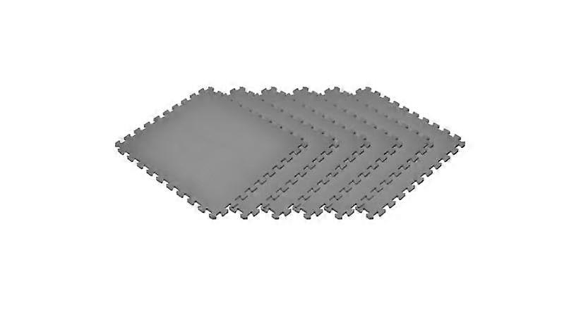 Gray 24x24 Foam Interlocking Floor Tiles, NonToxic Gym Flooring Mats with Cushioned Protection, 72 sq ft