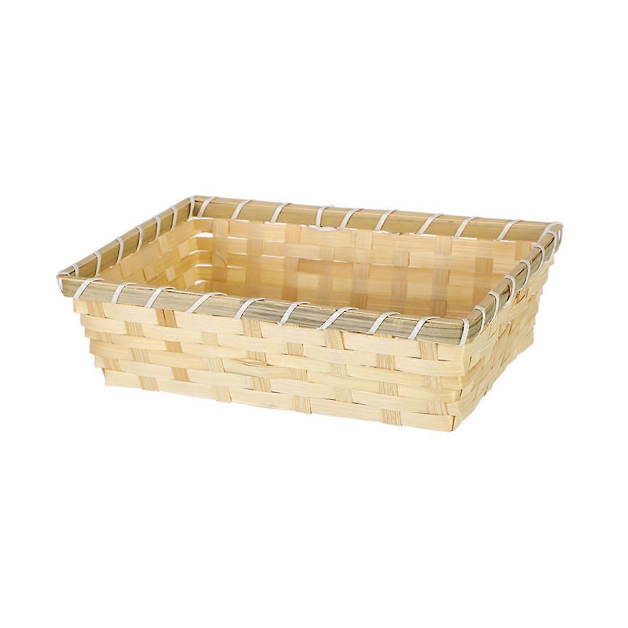 Storage Basket Woven for Eggs Fruits Snacks MultiFunction Durable Container for Home Organization