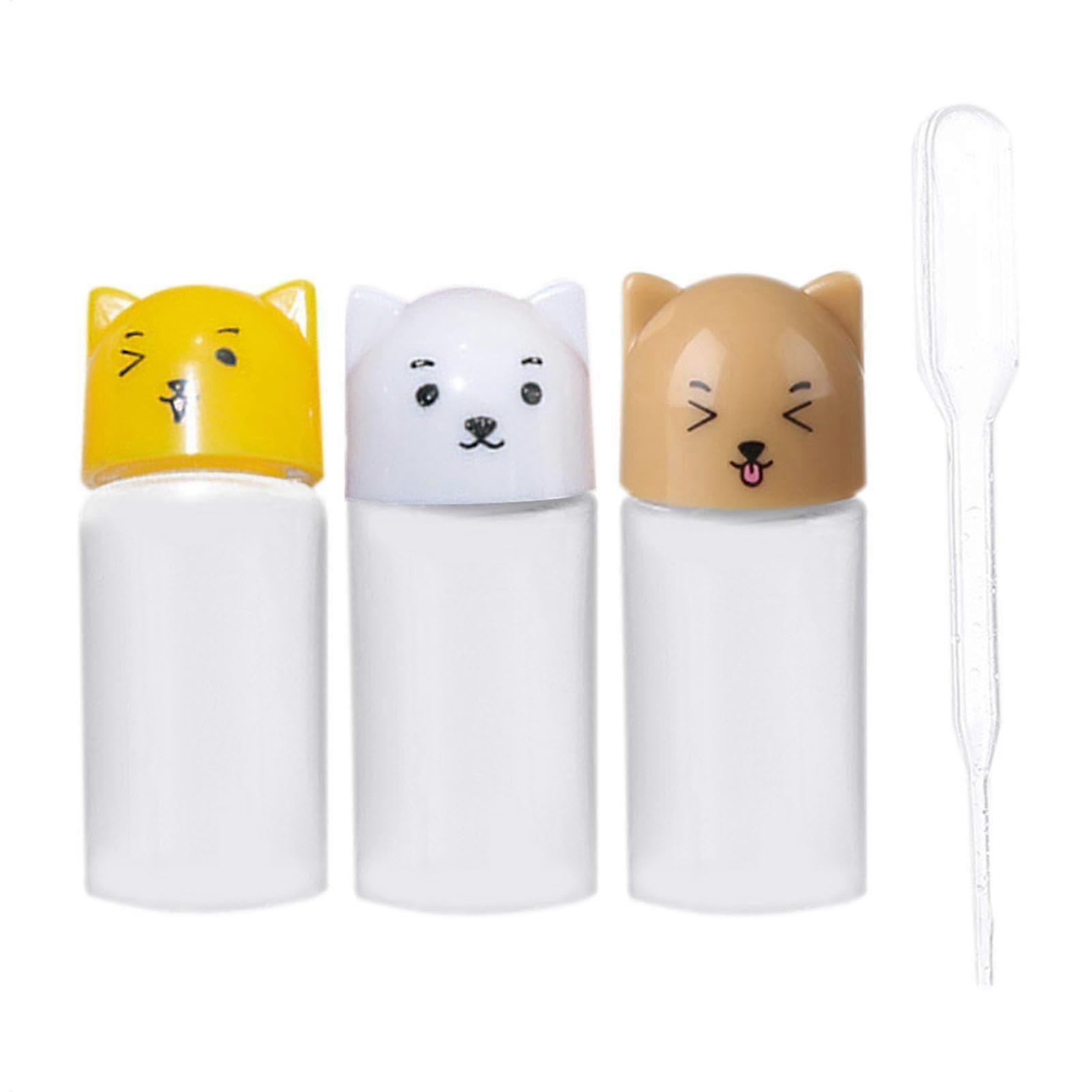 Condiment Squeeze Bottles 25ml Leakproof Travel Salad Dressing Dispenser Refillable 3 Pack