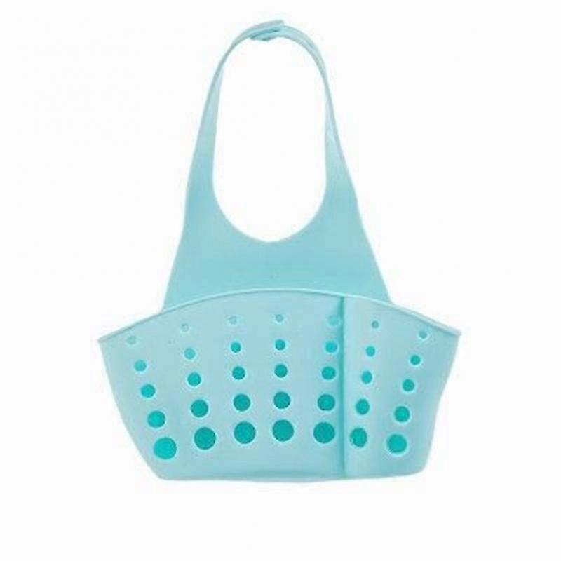 PVC Sink Shelf Organizer with Adjustable SnapButton Storage Basket for Kitchen and Bathroom, MultiColor