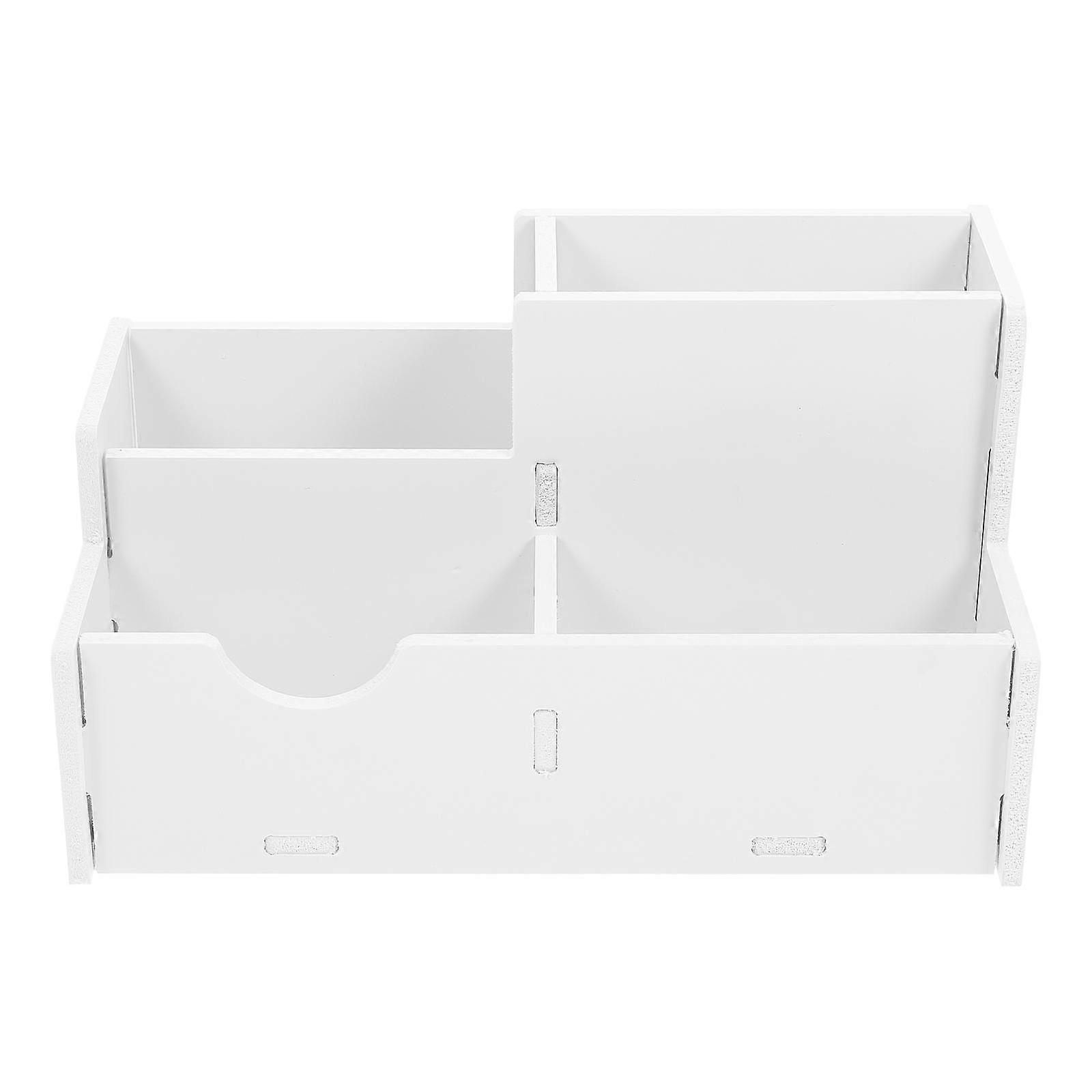 White Creative Pen Storage Box for Storage 7Pcs Multipurpose Pen Organizer