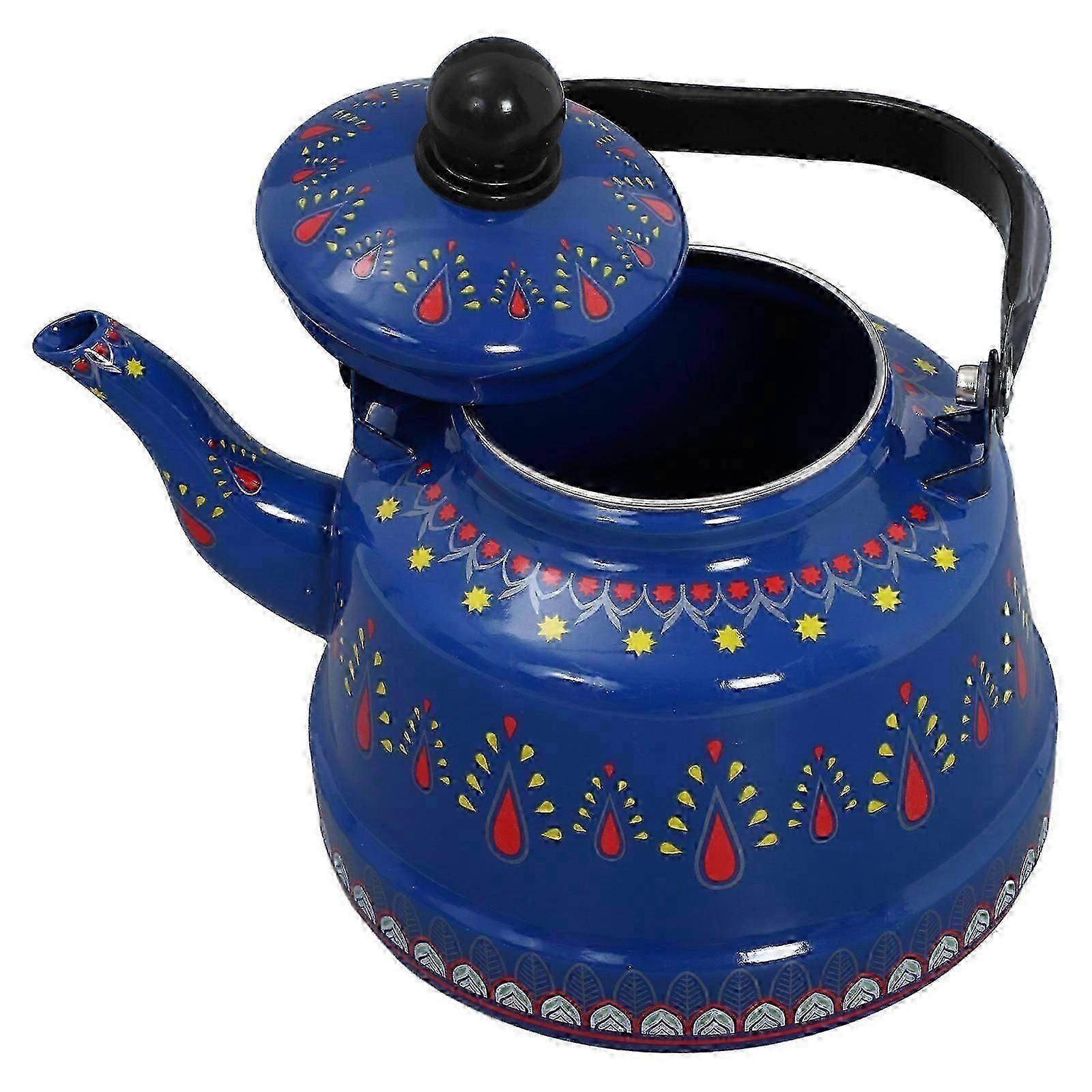 Vintage Tea Kettle Office Users Small Size Enamel Material For Boiling 1Pcs