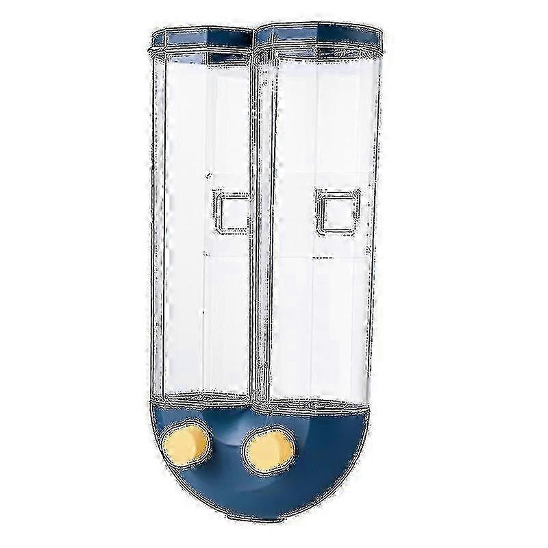 Wall-mounted Push-type Waterproof Sealed Cereal Storage Dispenser for Grains