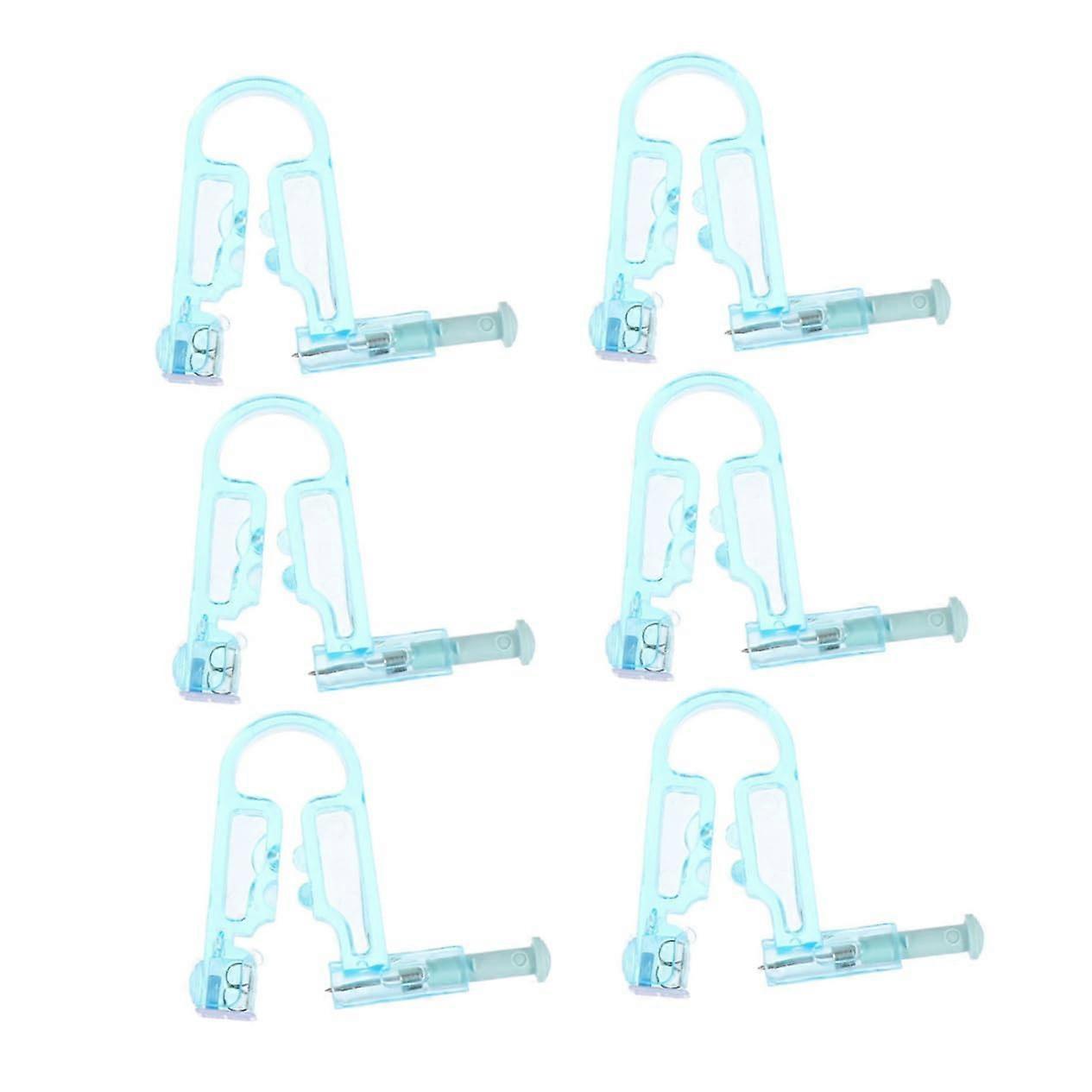 Disposable Ear Piercing Kit 6pcs SingleUse OneTap Tool with Studs for Home and Professional Use