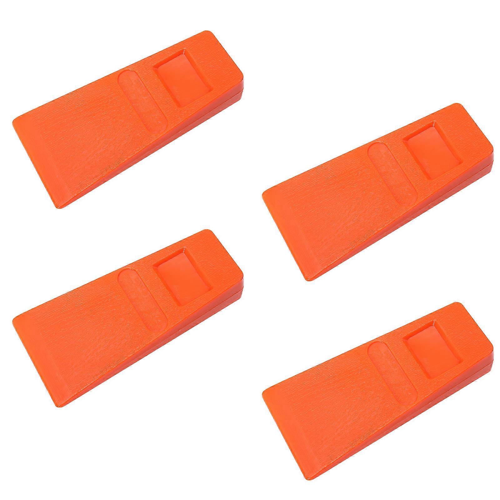 Orange Felling Wedge Durable Lumbering Tool for Cutting 4Pcs Set