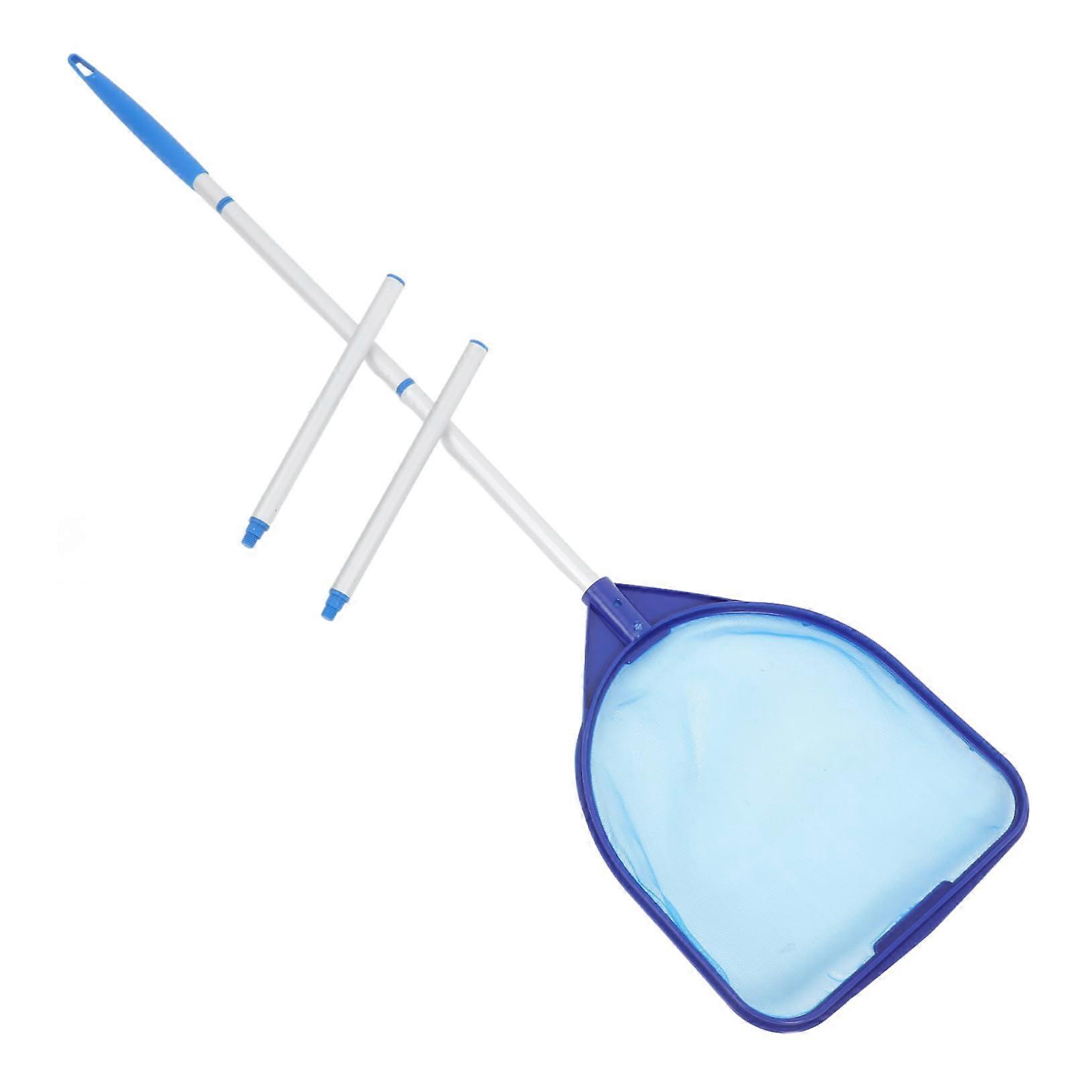 Pool Skimmer Net with Telescopic Pole for Swimming Pool Leaf Removal and Extendable Handle
