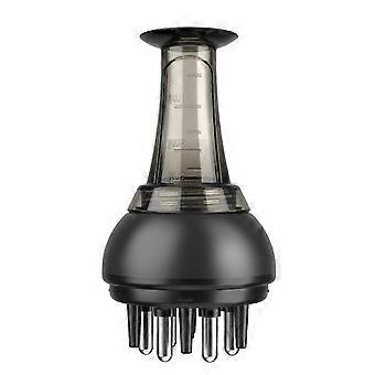 25-26 Scalp Applicator for Hair Care Precise Application of Nourishing Liquid Massage Comb black