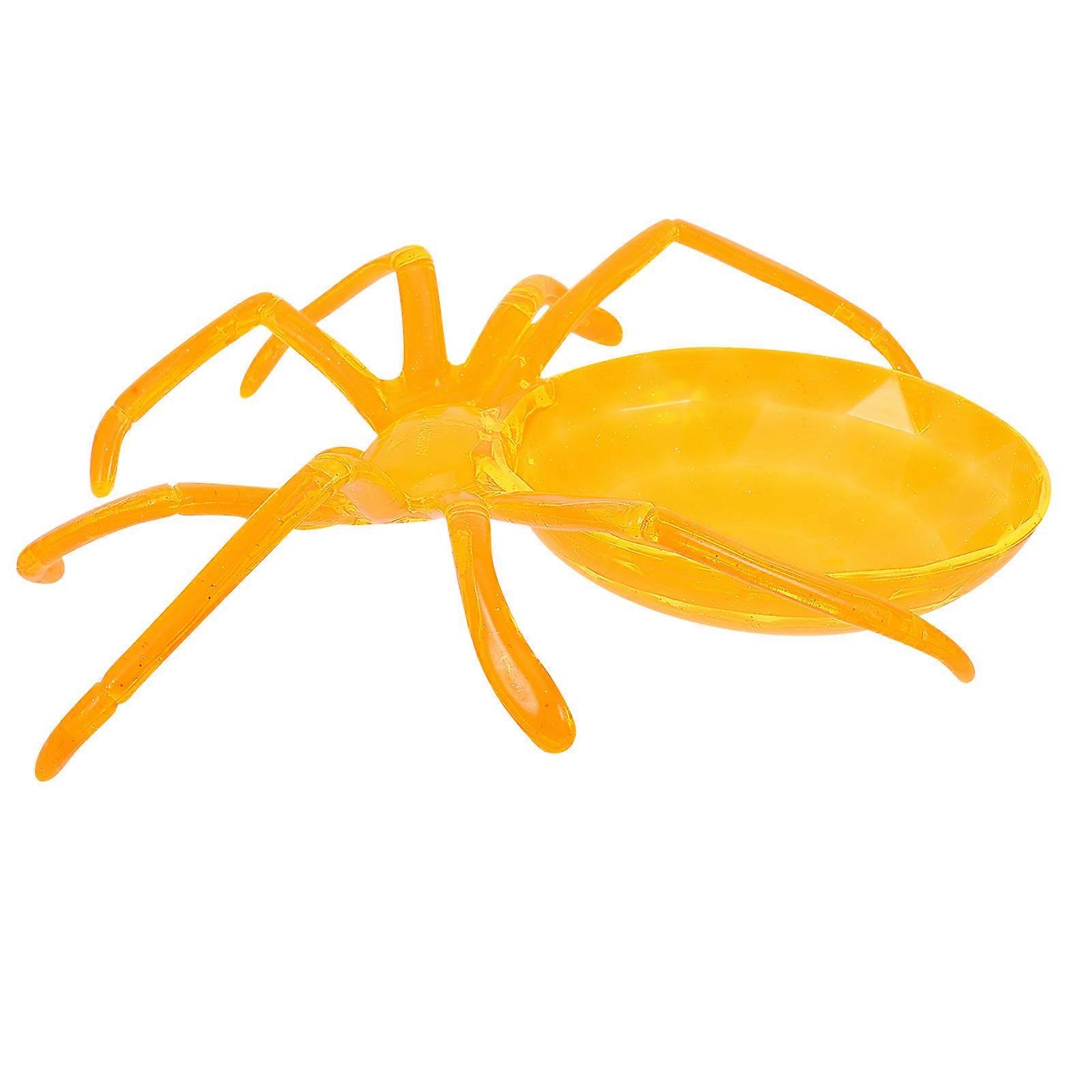 Orange Spider Shape Dessert Tray Food Serving Tray for 4Pcs Kitchen