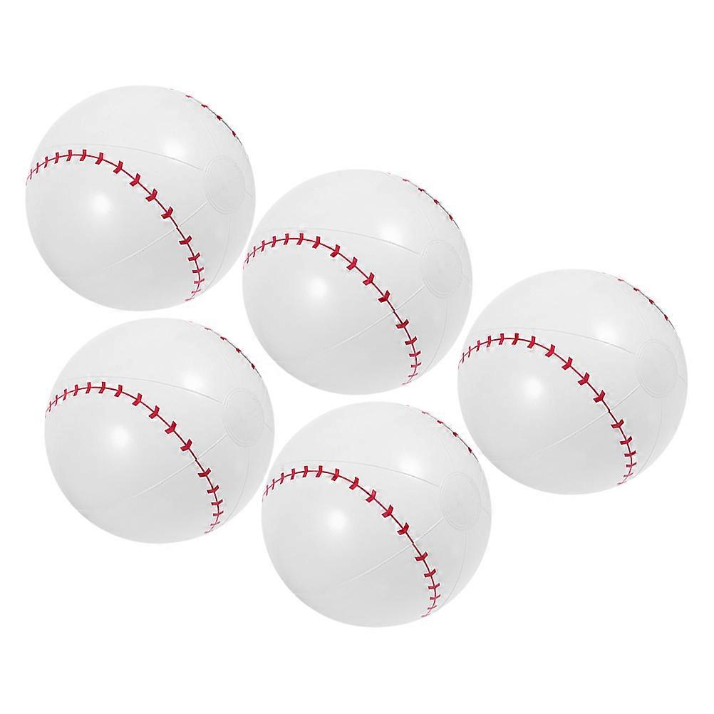 PVC Inflatable Baseball Beach Balls for Party Pool Fun 25Pcs Set