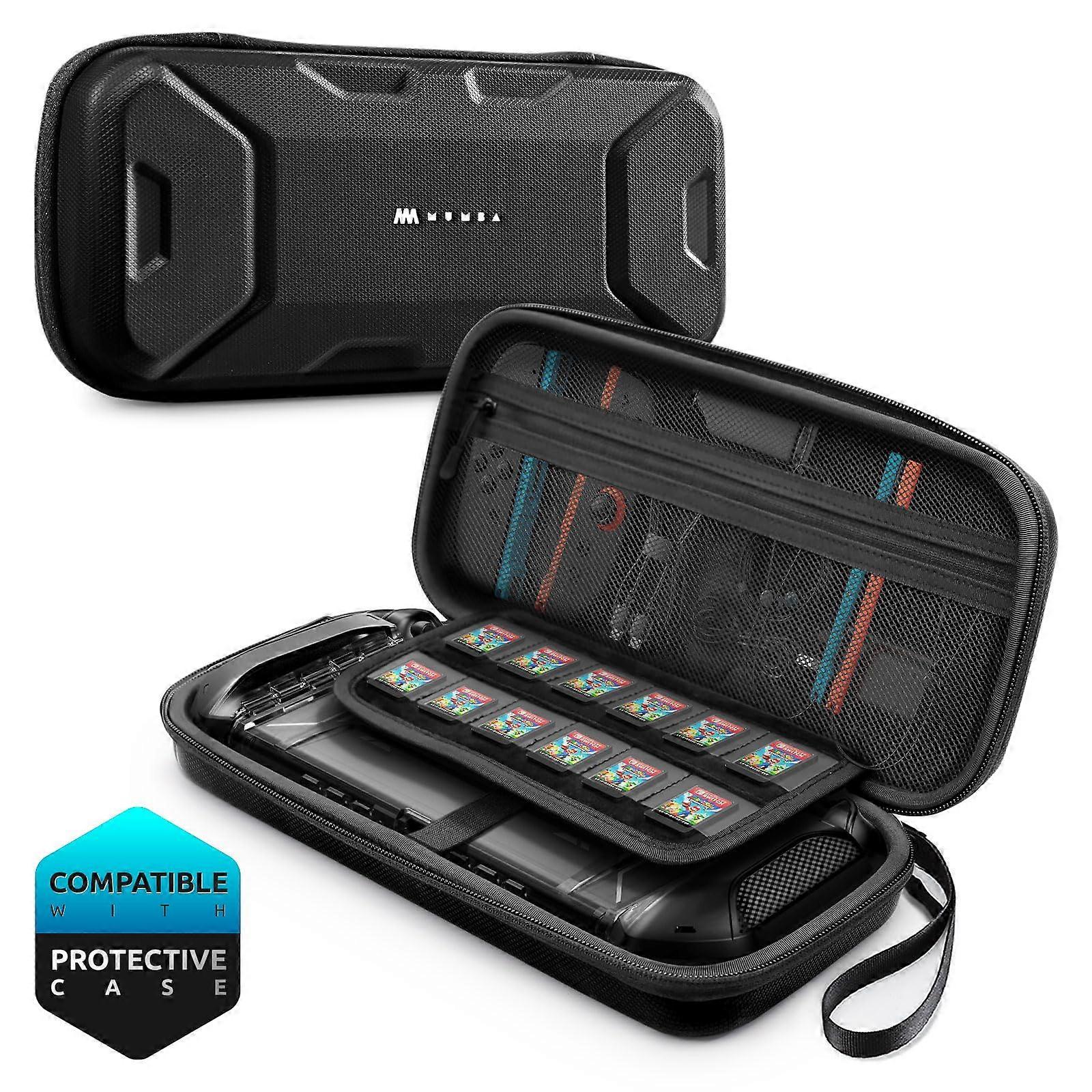 Carrying Case Plus Version Large Capacity Waterproof Hard Shell Travel Bag Black for Nintendo Switch 2