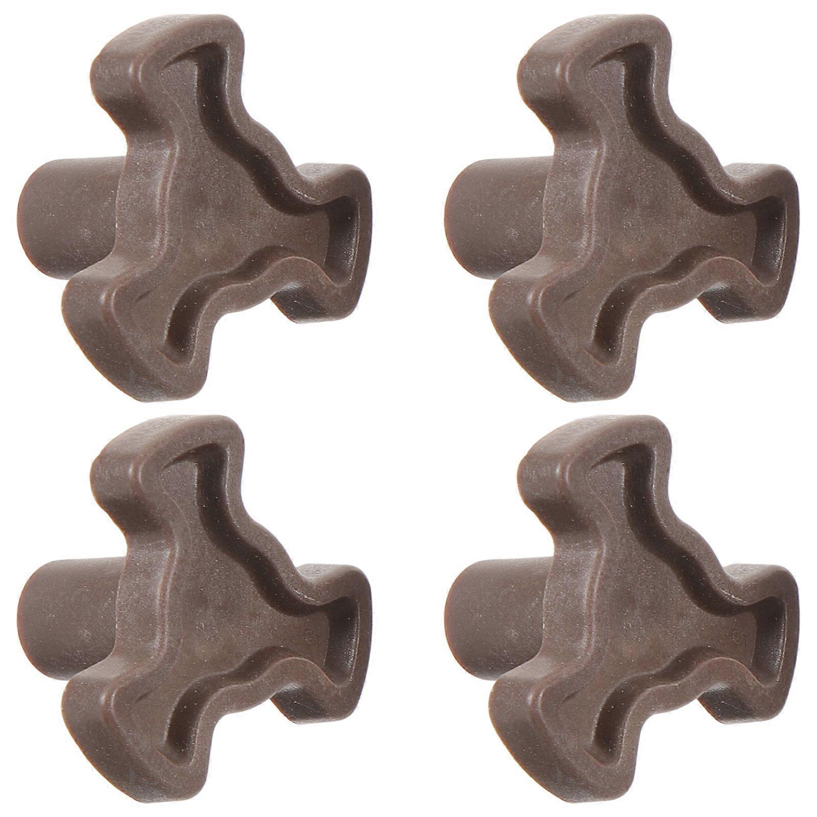 4pcs Microwave Turntable Coupler Microwave Oven Turntable Roller Tray Shaft