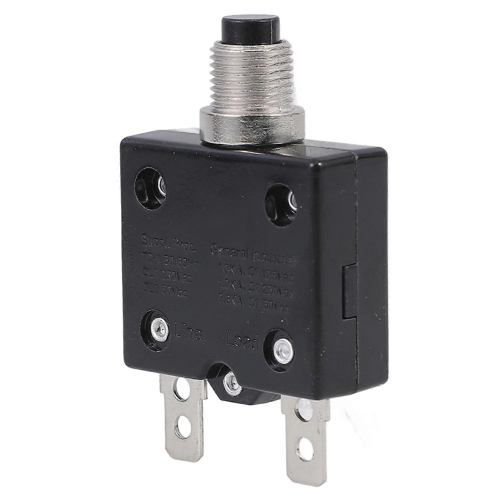 Overload Protector Circuit Breaker 3Pcs Manual Reset Push Button 25A