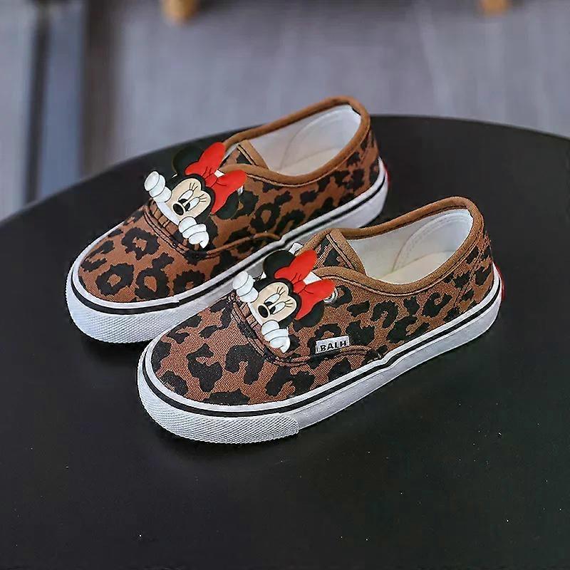 Disney Children Canvas Shoes Board Shoes Spring Autumn New Mickey mouse Girls Solid Color Sneakers Boys Soft Sole Casual Shoes
