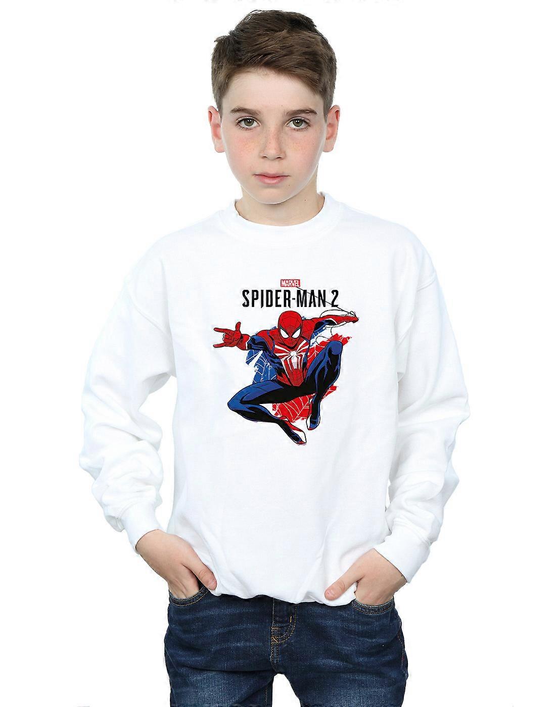 Marvel Boys Spider-Man Pose Sweatshirt