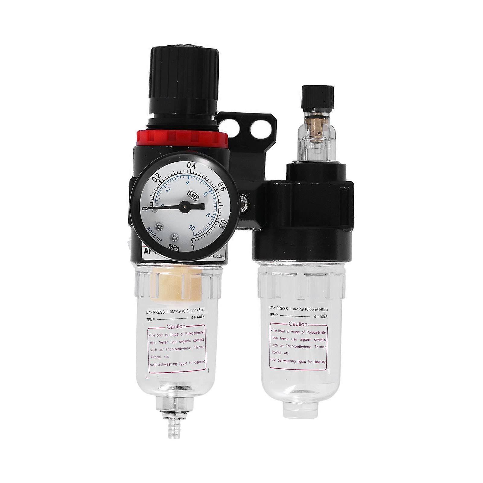 AFC2000 Air Pressure Regulator with Lubricator 1/4 Inch Automatic OilWater Separation Filter