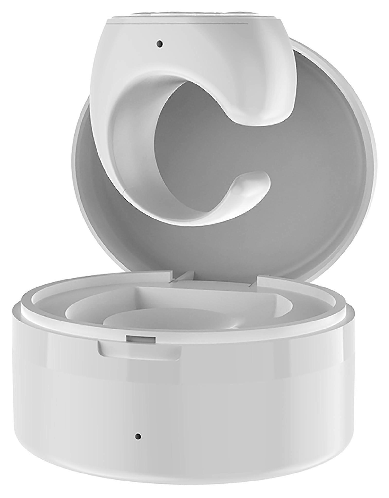 Bluetooth Remote Control Ring with Smooth Page Navigation and Camera Capture Compatible with Android and iOS White