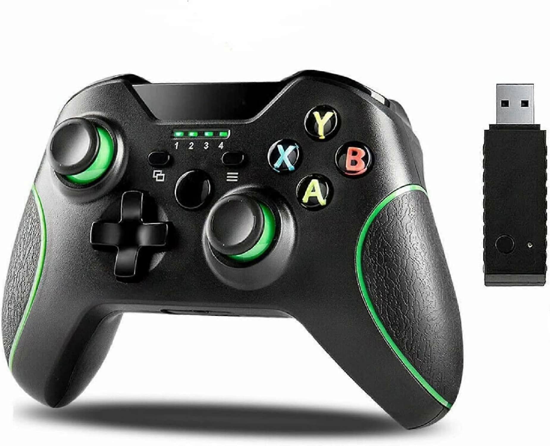 Wireless Controller for Xbox One with USB Adapter, Dual Mode, Ergonomic Grip for PC and Series X/S