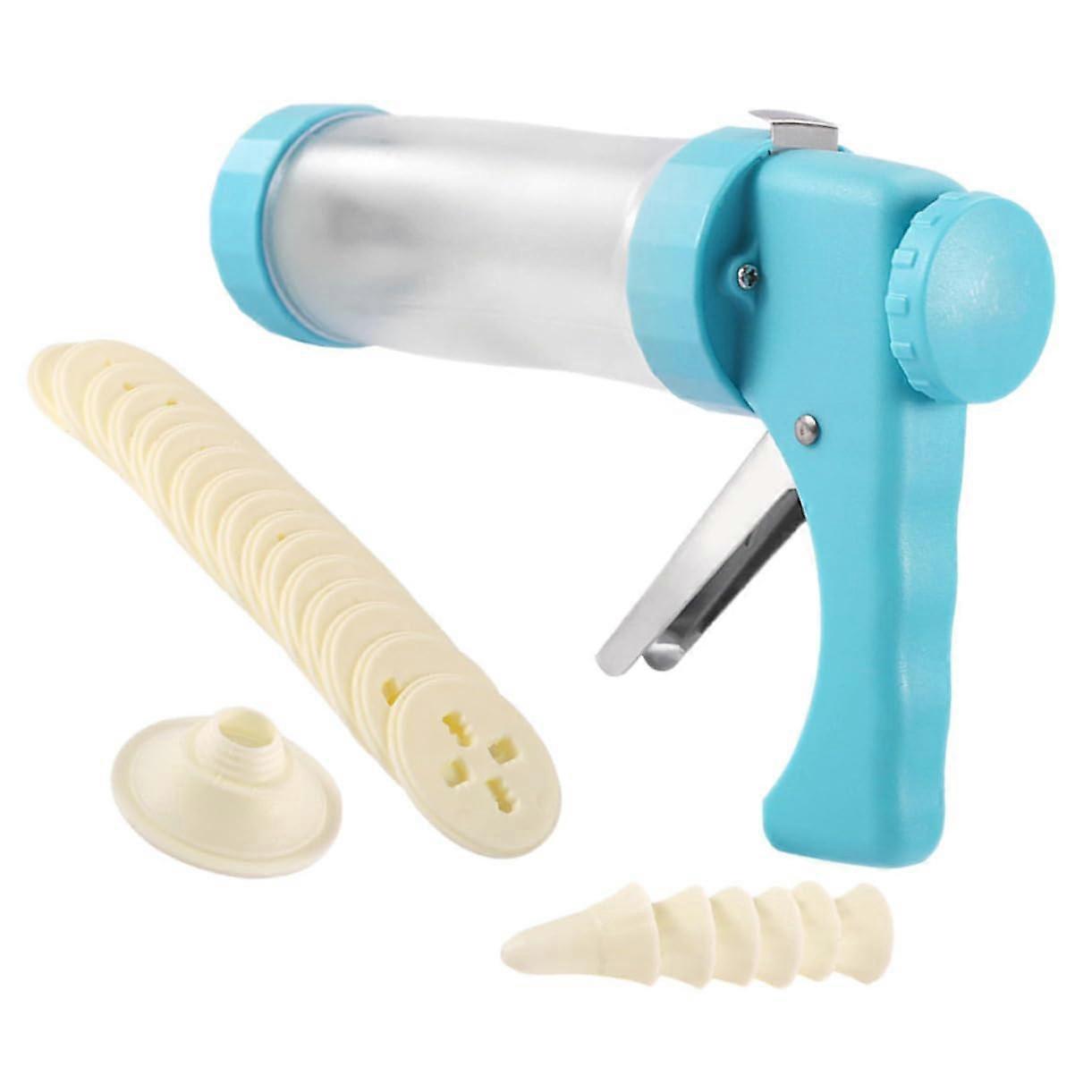 Cookie Press Set with Discs and Tips, DIY Biscuit Maker for Multiple Shapes and Cake Decorating