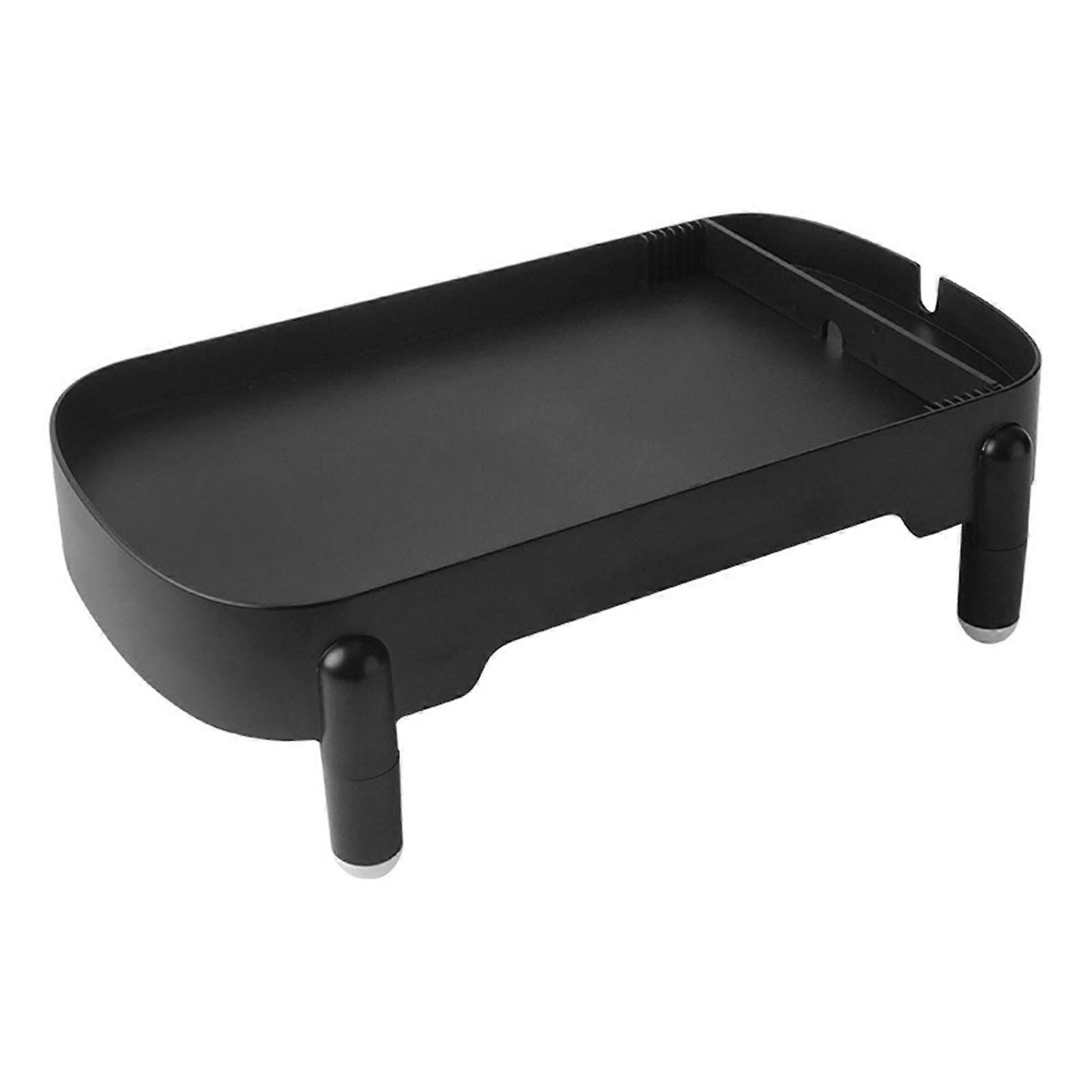 Automatic Cat Feeder Stand with Adjustable Height and NonSlip Base for Elevated Pet Feeding, Black