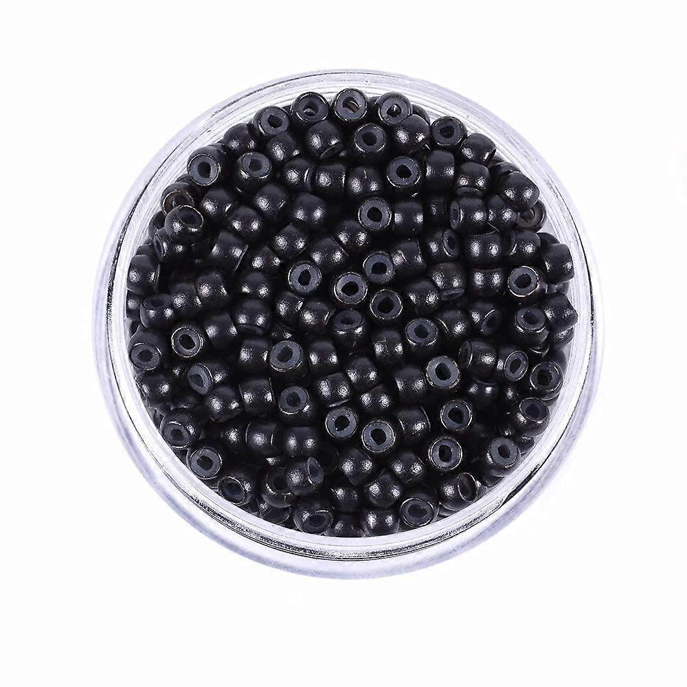 200pcs Silicone Lined Nano Rings Copper Beads for Nano Tip Hair Extensions with Loop Tool
