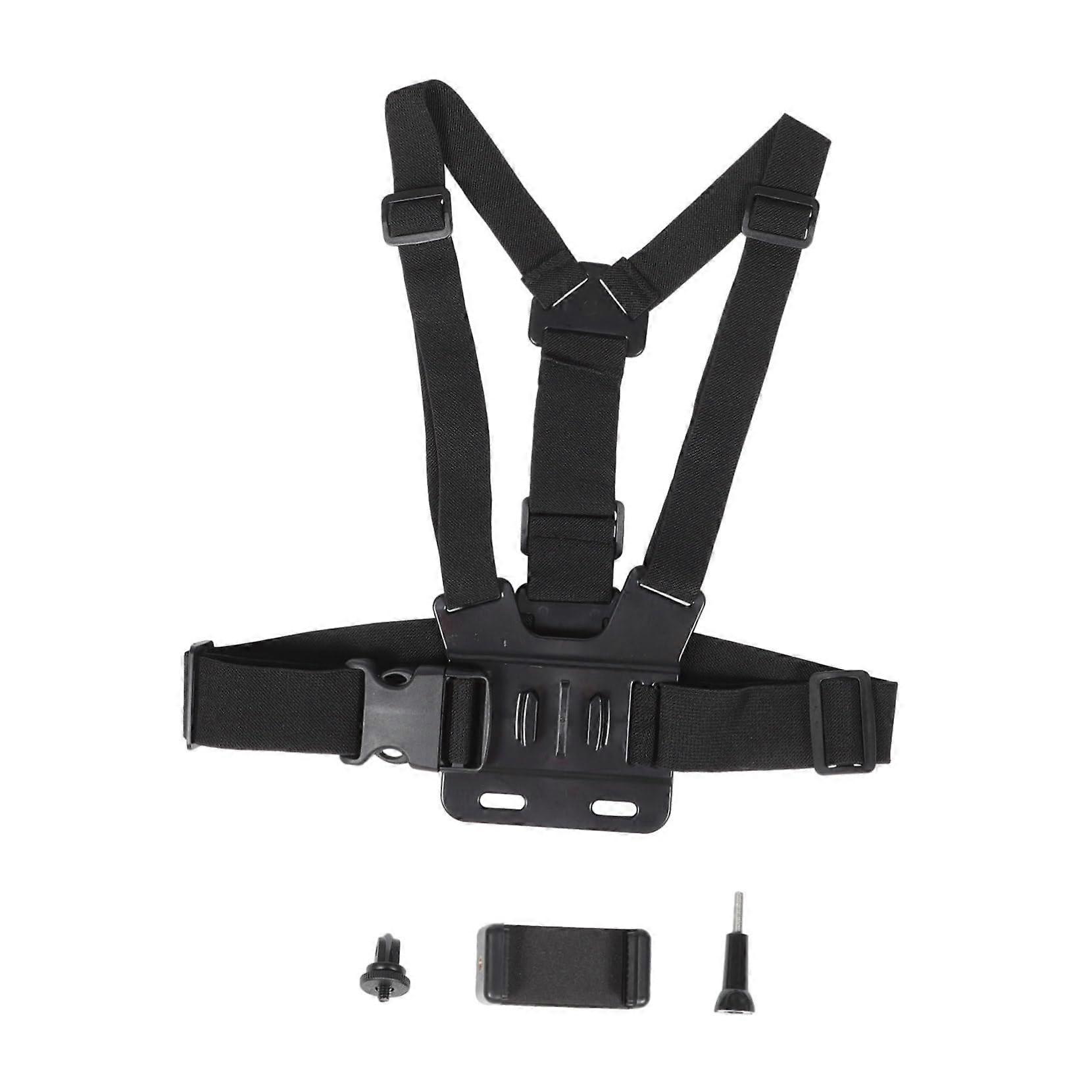 Camera Chest Harness Strap with Quick Release, Adjustable Elastic Vest for Hiking and Photography