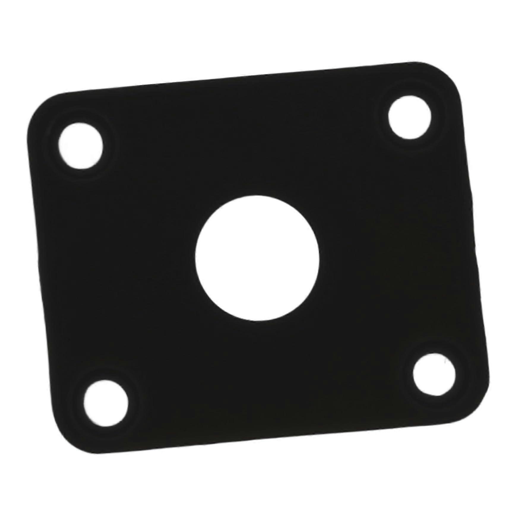 Electric Guitar Jack Plate Plastic Input Output Socket Cover Durable Secure Fit Black