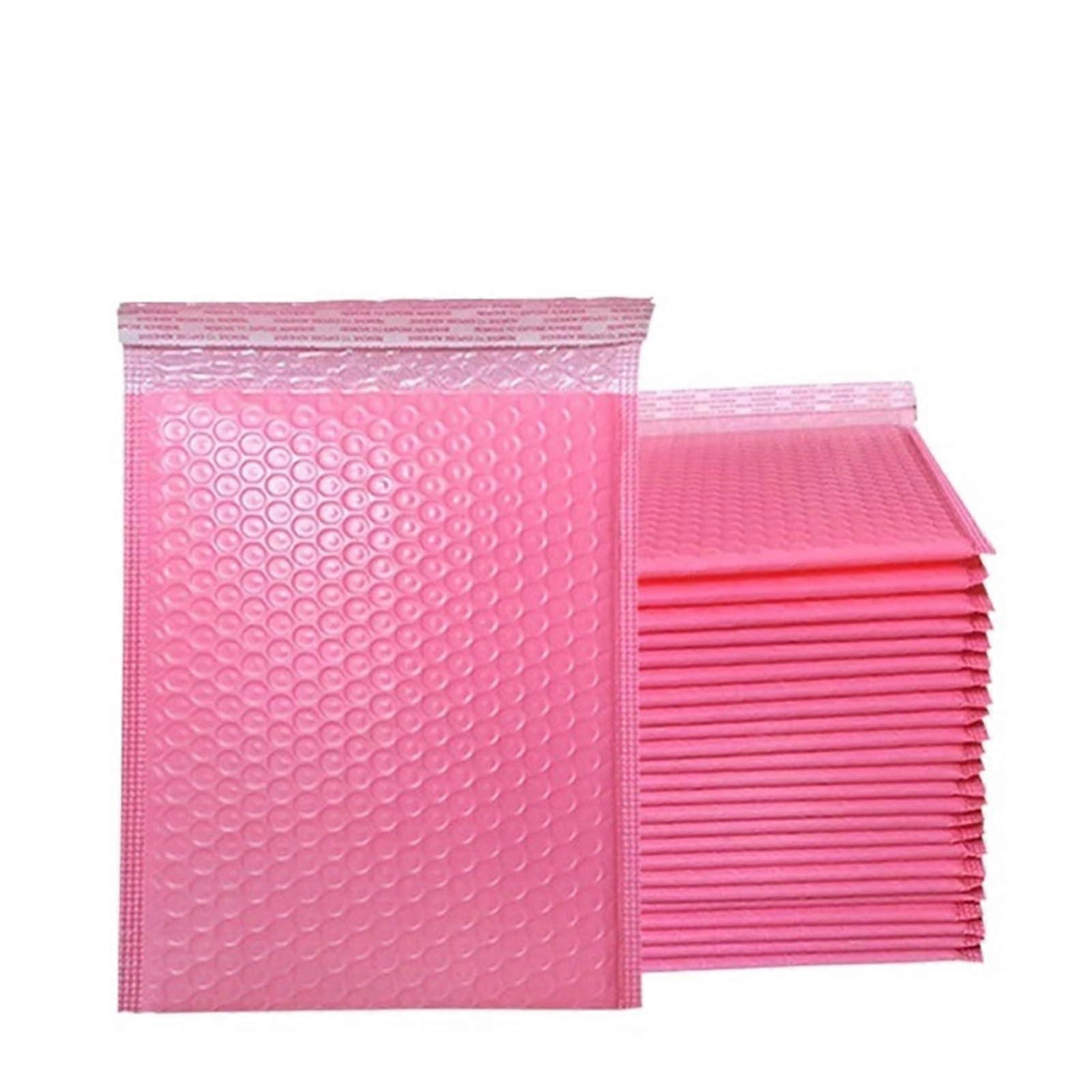 Pink Bubble Mailers 13x15cm Self Seal Shockproof Padded Envelopes for Secure Gift
