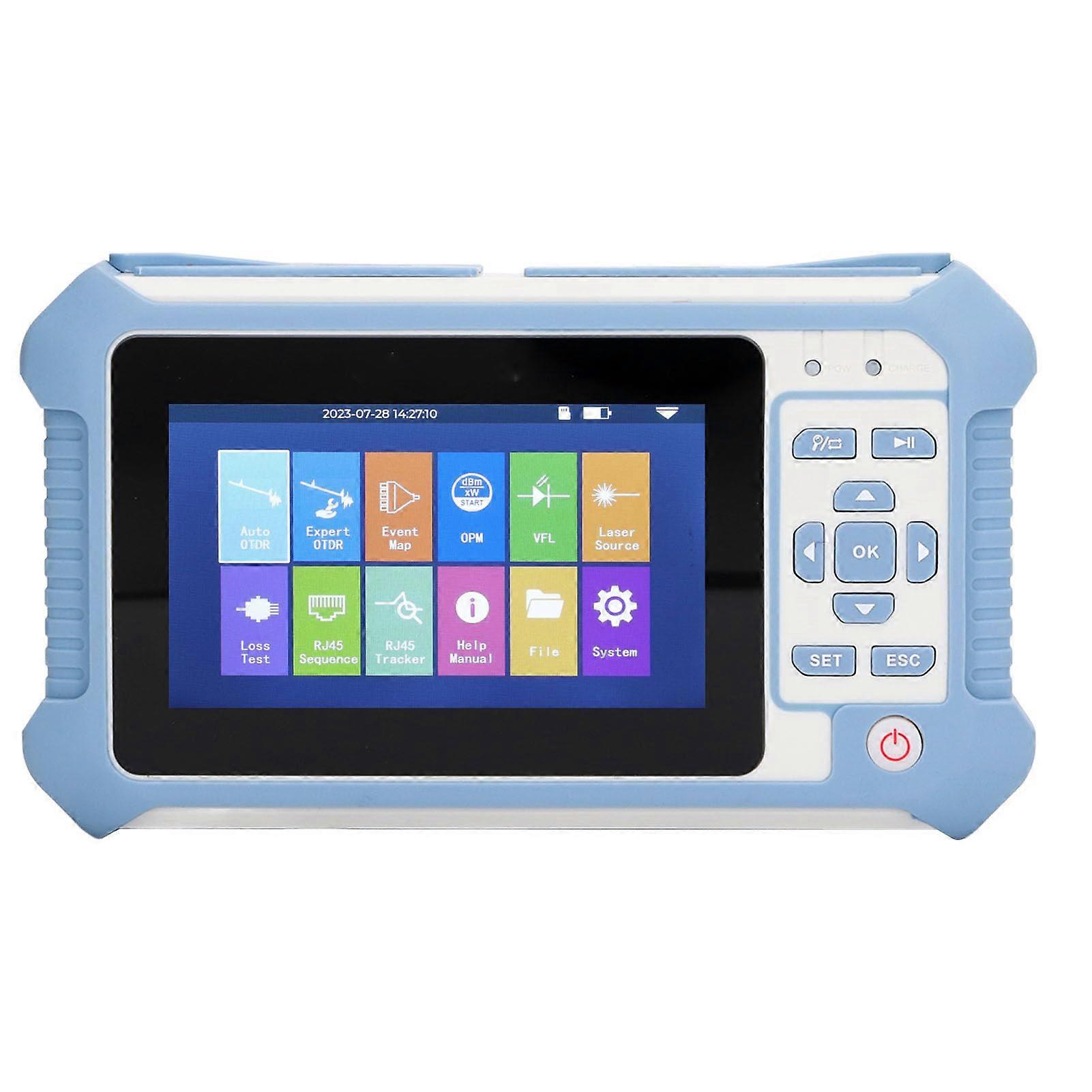 OTDR Fiber Optic Tester 80km Range 9in1 Automatic Analysis for FTTx Network Installation