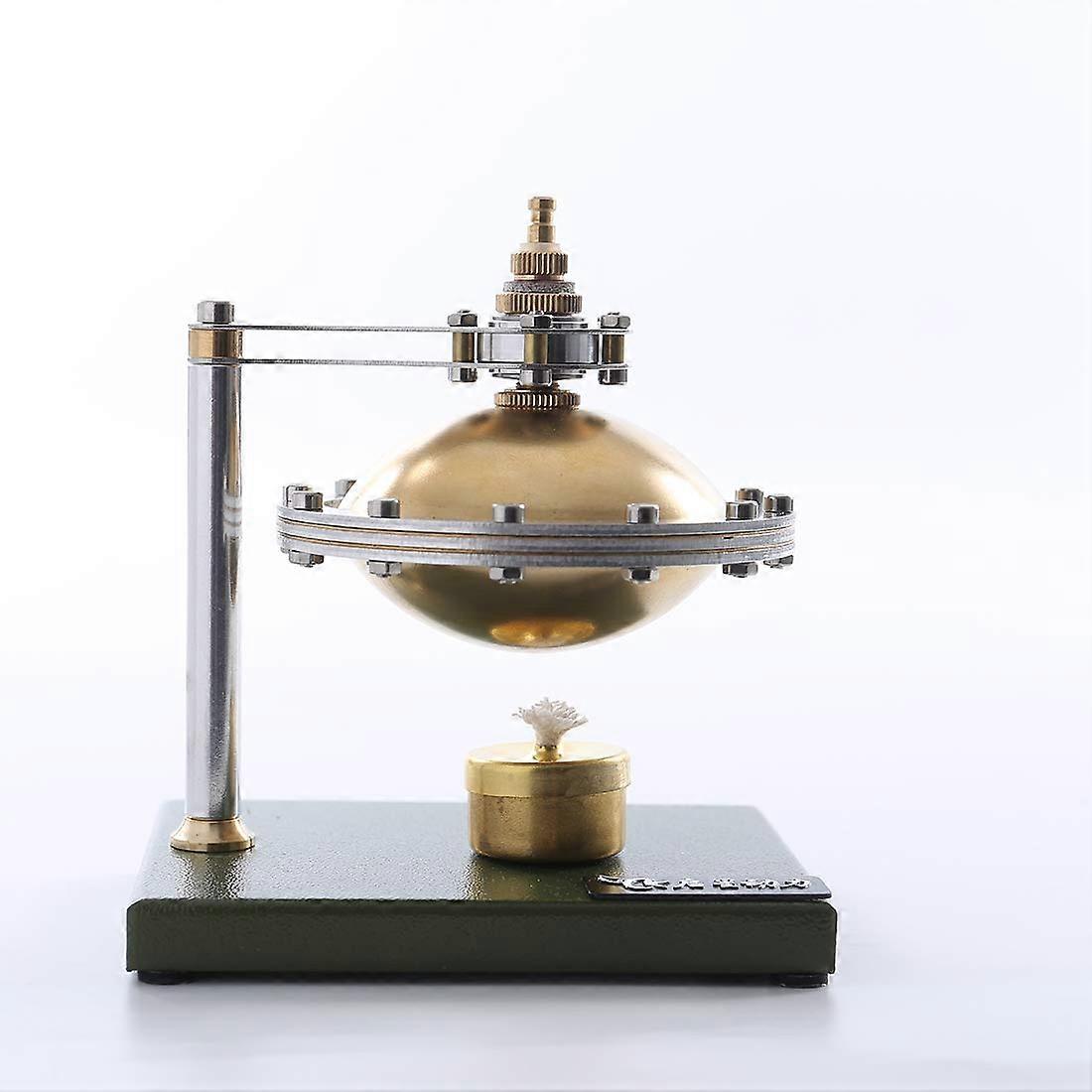 DIY Steam Engine Model Kit with Copper Boiler, Retro UFO Design, Educational STEM Learning Toy