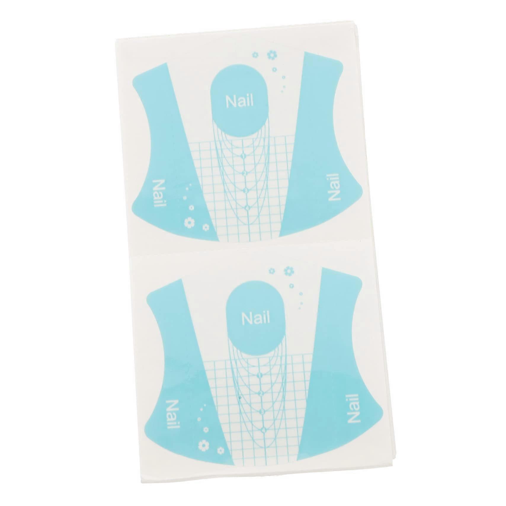 Nail Extension Forms 100 Sheets Reusable Stickers for Precise Tip Alignment and Easy Application