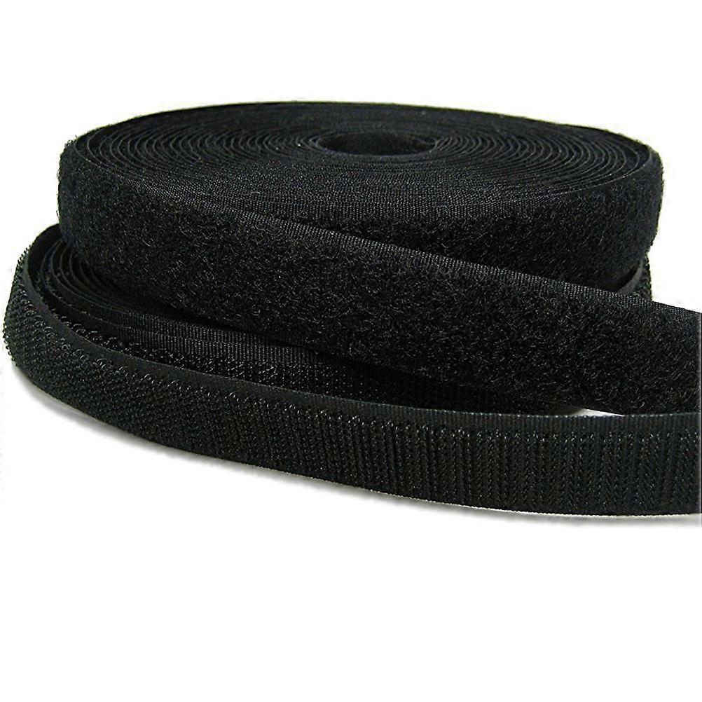 Loop Roll Fastening Tape for Stick 25m Self Adhesive Loop Black
