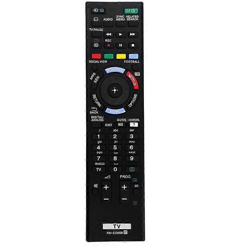 Replace RM-ED058 Remote Control 3D KDL55W955B -55W955B KDL60W855B