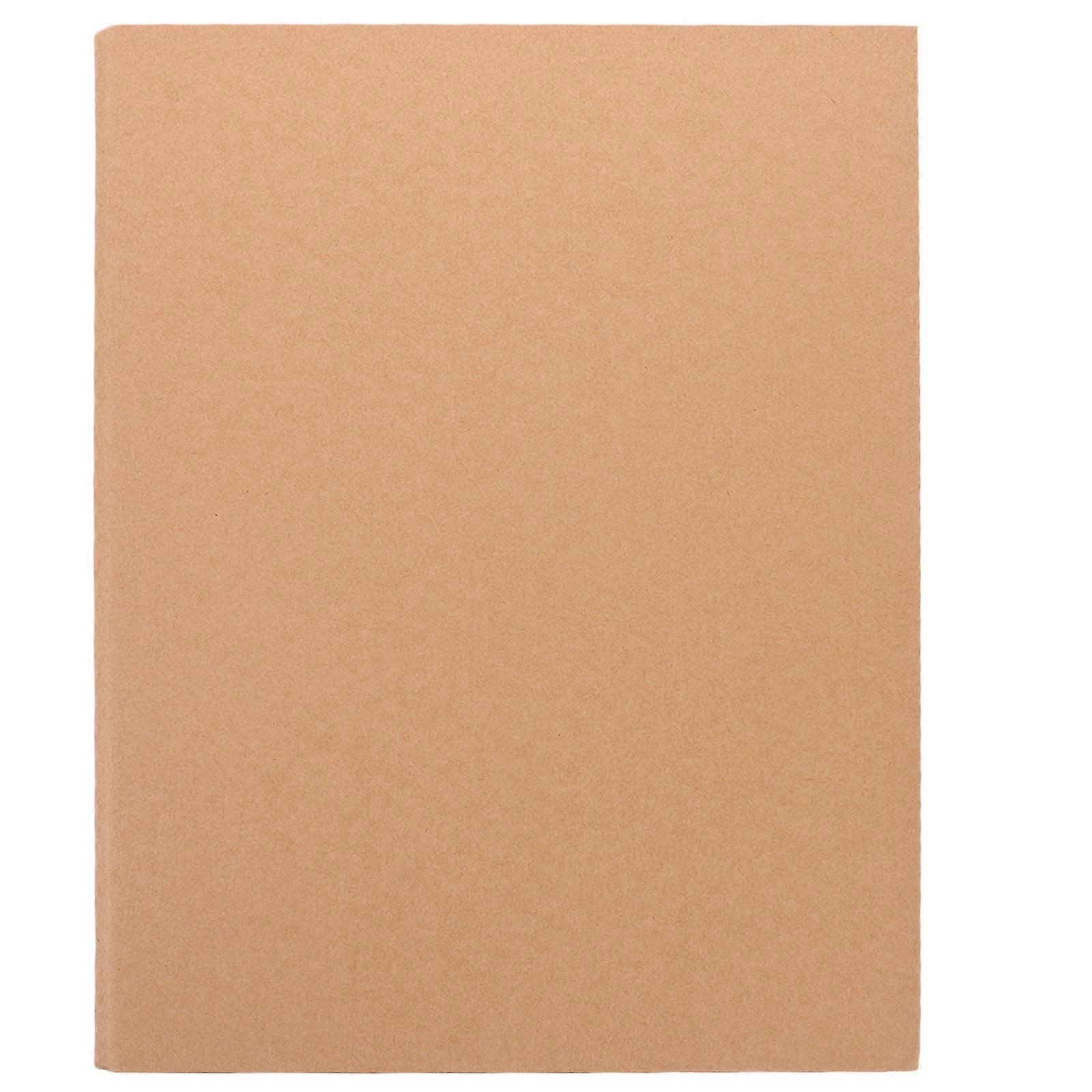 Binder A4 Kraft Paper Notebook Cover for 3Pcs Reusable Ring Binder
