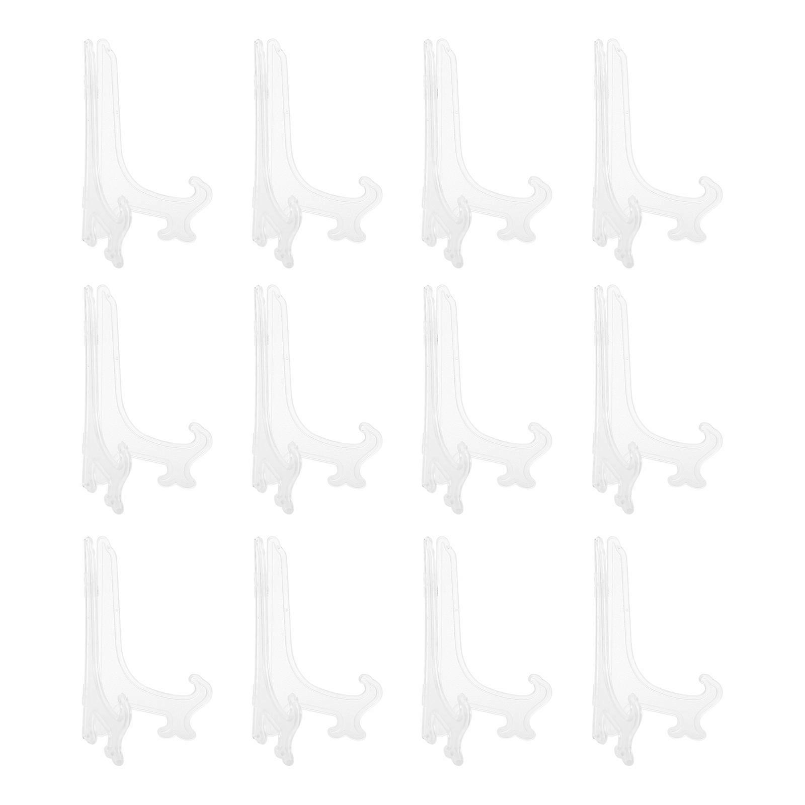 Foldable Plastic Display Stand for Holding 24Pcs Plates and Photos