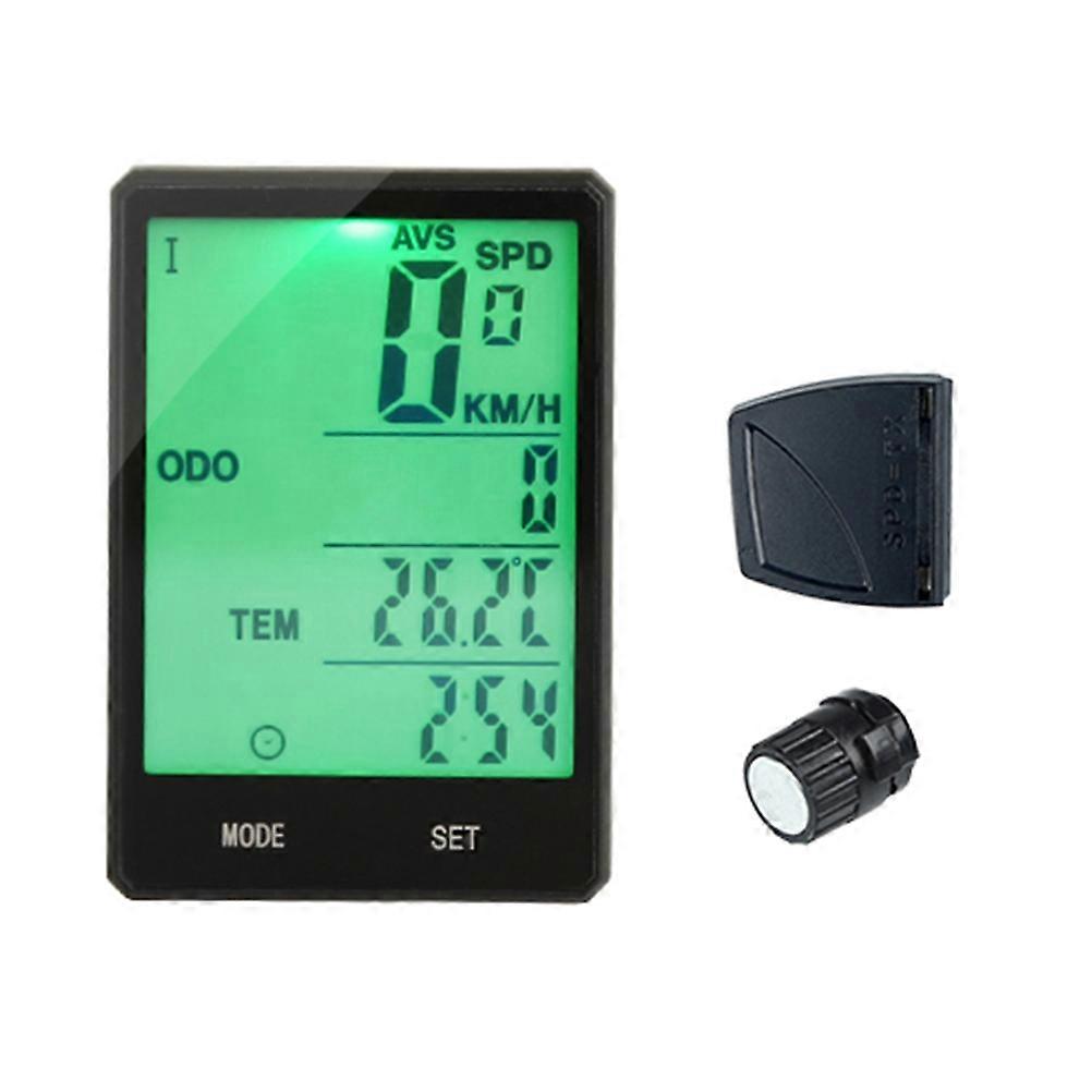 Speedometer Tachometer for Bike Wireless 2Pcs with Green Back Light Display